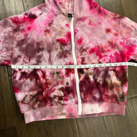 Dazy 100% Cotton Zip Up Tie Dye Hoodie - Picture 9 of 11